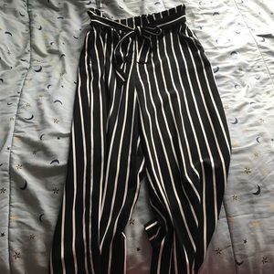 Forever 21 poncho striped pants